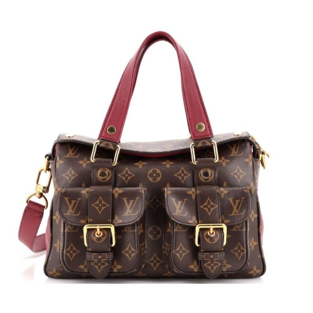 Louis Vuitton Manhattan NM in Raisin EUC